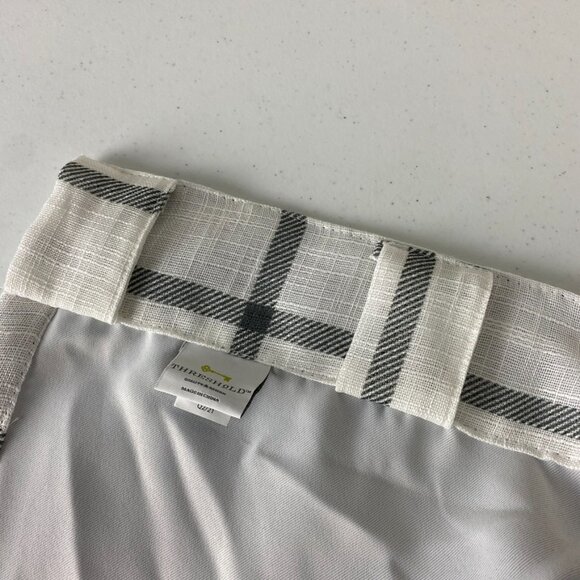 Threshold Blackout Windowpane Curtain Panel 108x50 Gray - 1 Panel - Picture 6 of 9